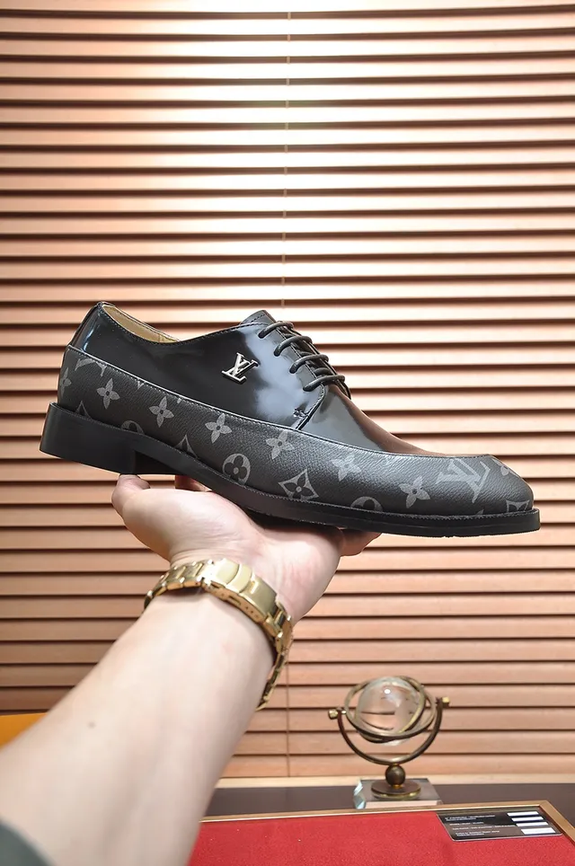 Louis Vuitton Monogrammed Cap-Toe Oxford Shoes 4