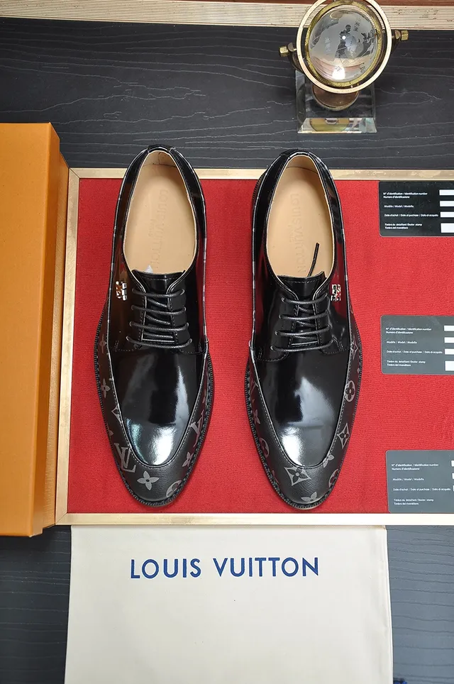 Louis Vuitton Monogrammed Cap-Toe Oxford Shoes 5