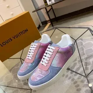 Louis Vuitton 多彩 虹彩 印花 覆盖 彩色分块 鞋面 生活方式 运动鞋