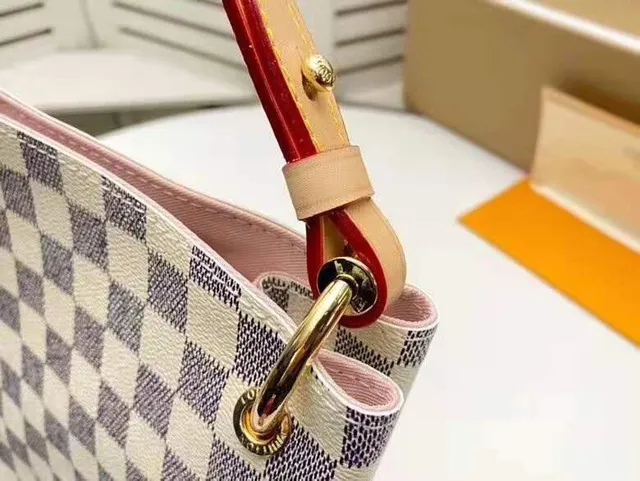 Louis Vuitton Neverfull à damier marron sac tote 13