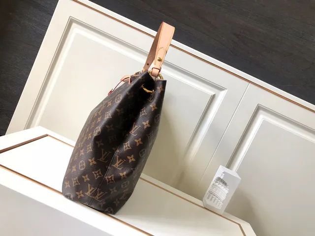 Louis Vuitton Neverfull à damier marron sac tote 24