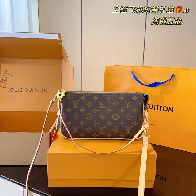 Louis Vuitton Pochette Metis Marrón Beige Monogram Lona Borde de Cuero Bolsa Mensajero 3
