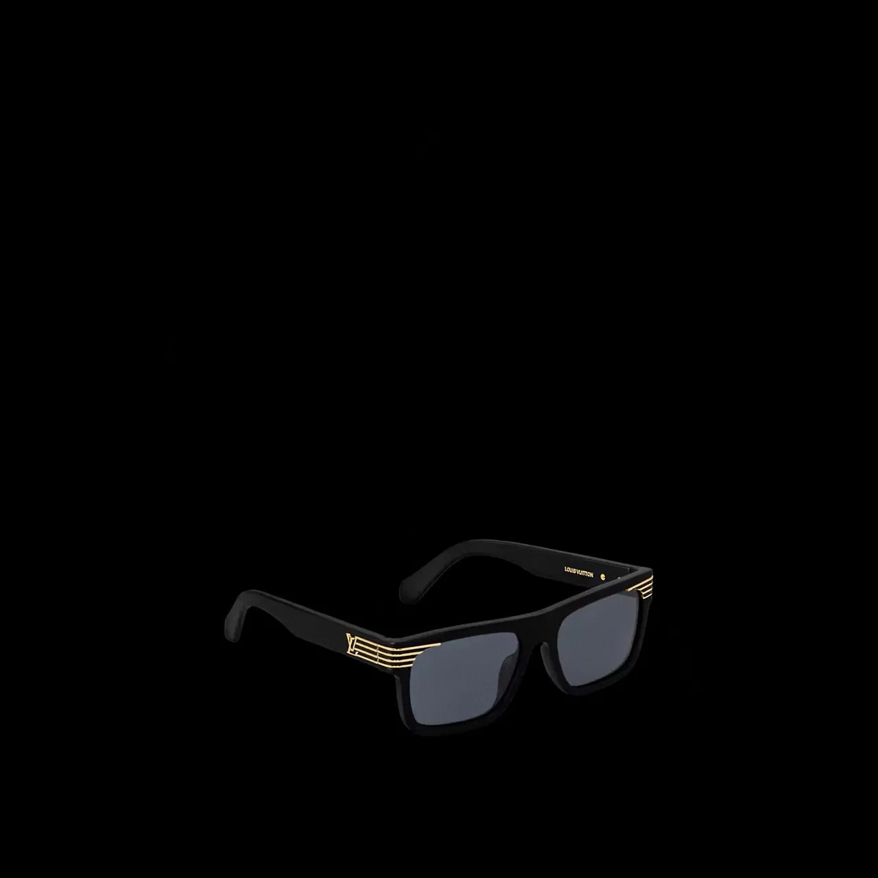 Louis Vuitton Lunettes de Soleil Rectangulaires Écaille de Tortue 7