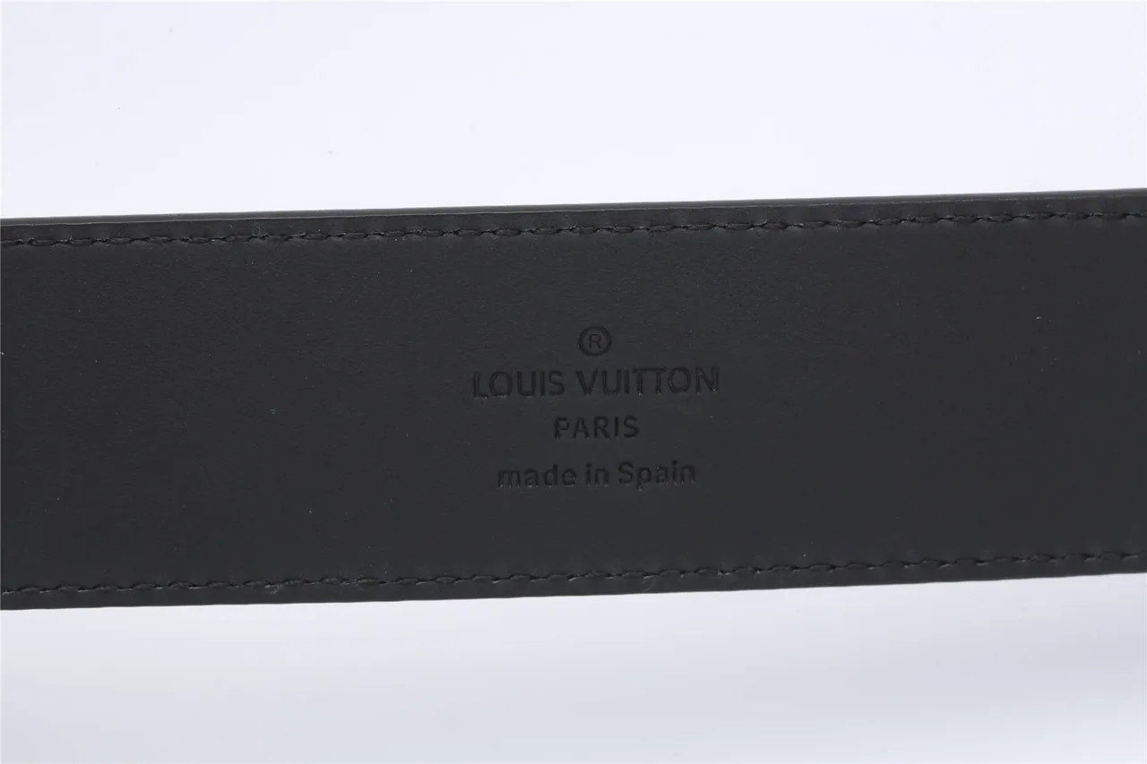 Louis Vuitton fivela reversível cinto de couro preto 8