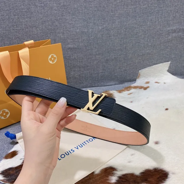 Louis Vuitton réversible LV Initiales ceinture noir tan cuir ceinture 2