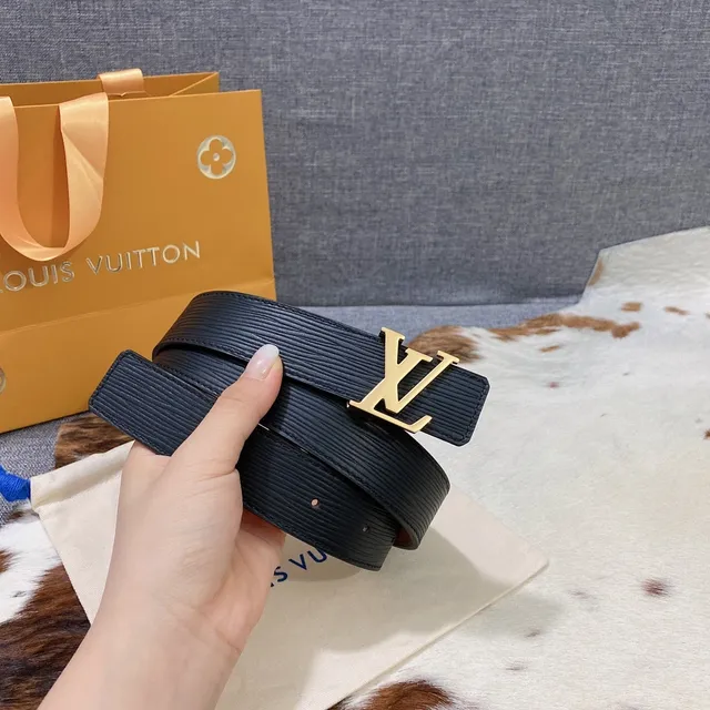 Louis Vuitton réversible LV Initiales ceinture noir tan cuir ceinture 4