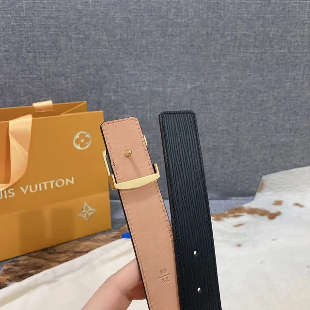 Louis Vuitton réversible LV Initiales ceinture noir tan cuir ceinture 6