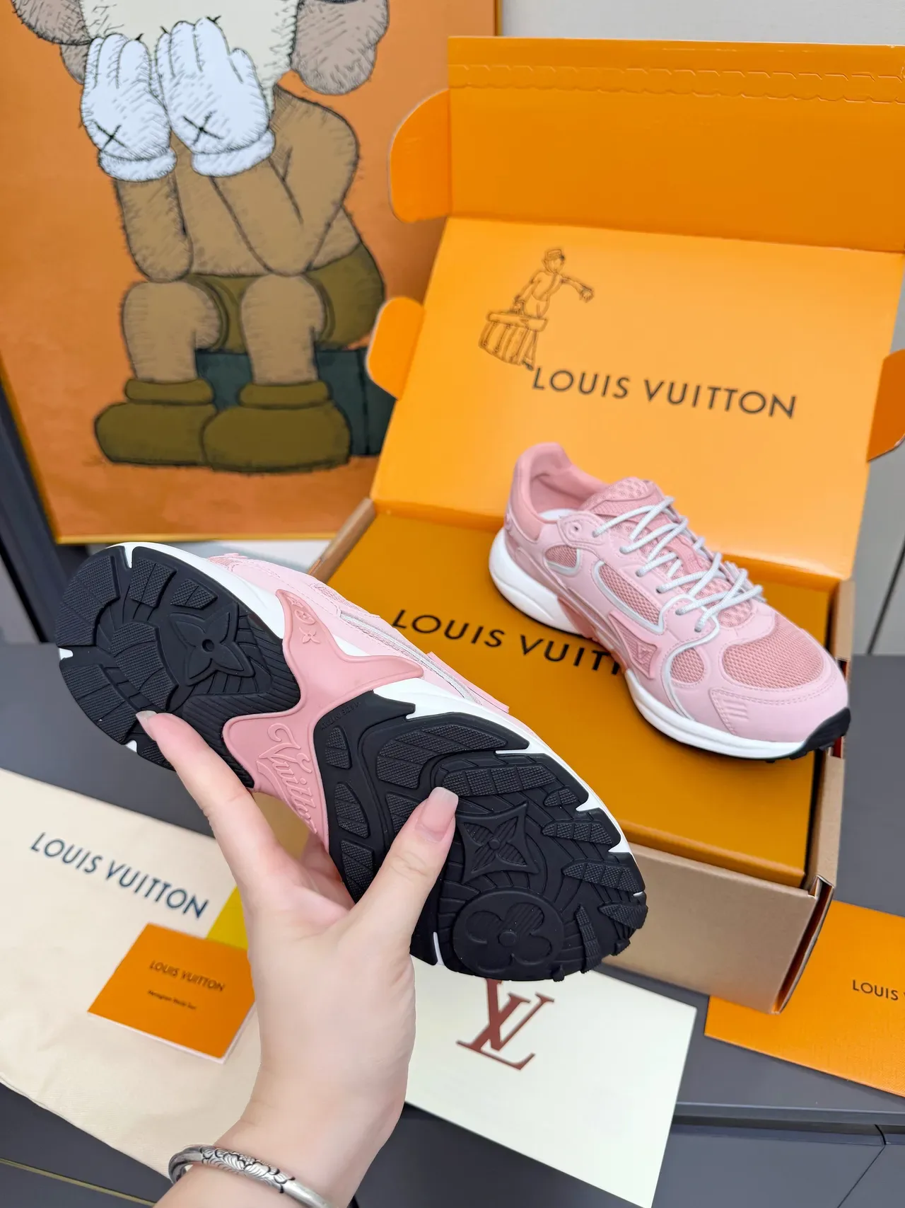 Louis Vuitton Run Away Pink Chunky Sneakers 3