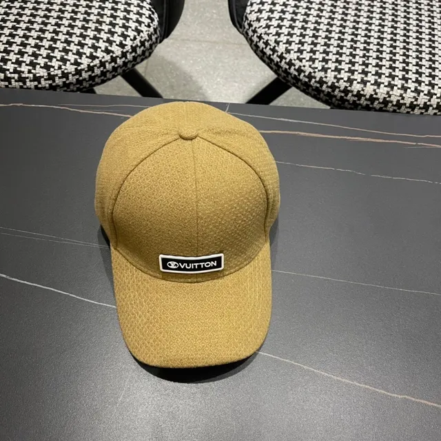 Louis Vuitton Textured Mustard Baseball Cap 7