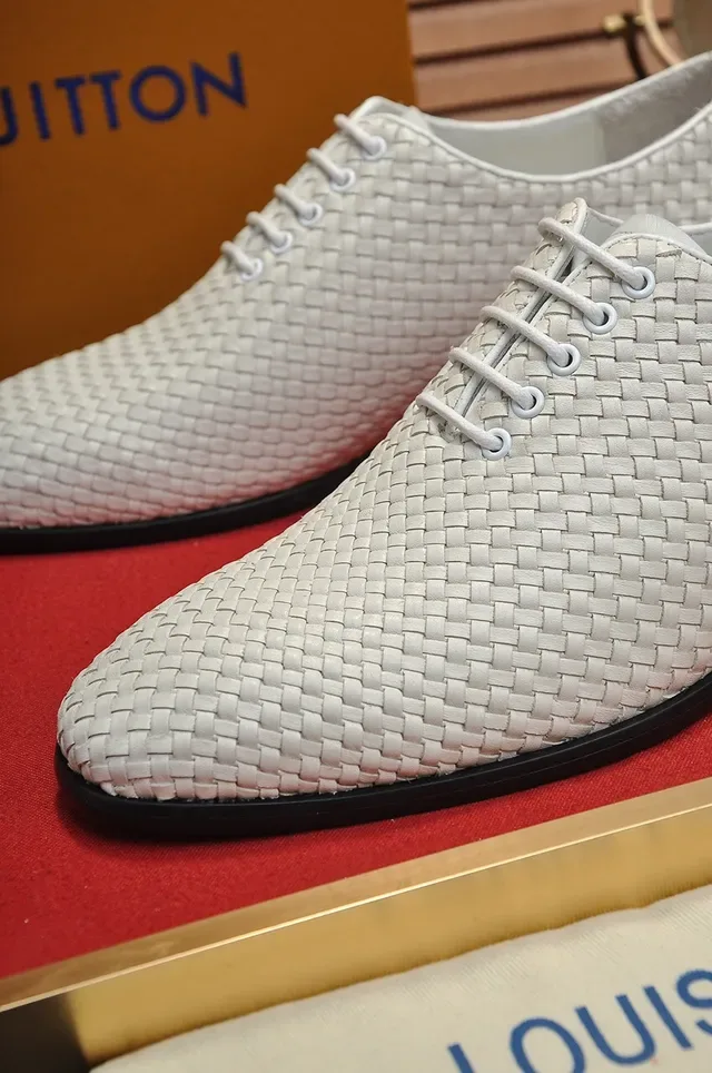 Louis Vuitton Chaussures Oxford en Cuir Tissé 2