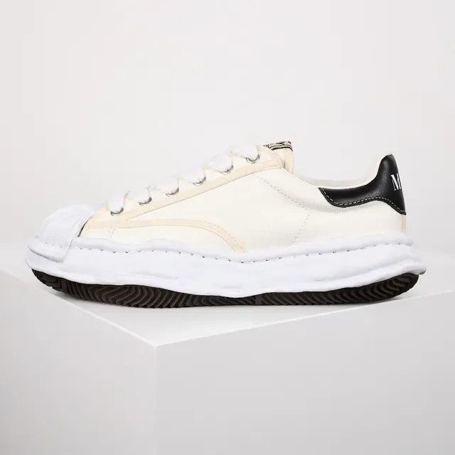 Maison Margiela Beige Noir Stratifié Cousu Semelle Intermédiaire Embout Froncé Sneakers Lifestyle 9