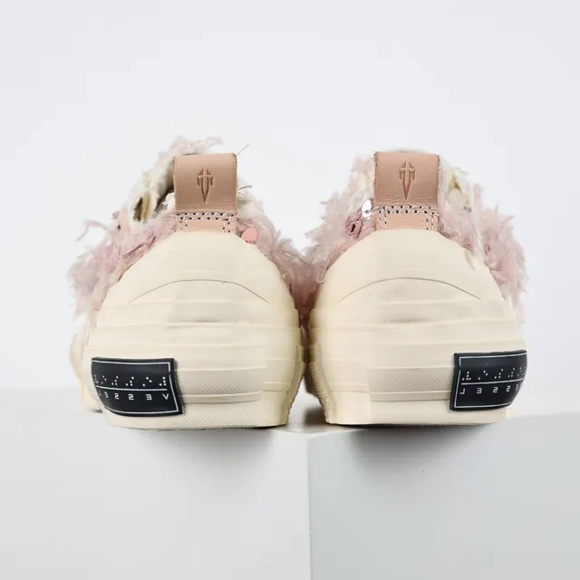 Maison Margiela Beige Rosa Zapatillas Deconstruidas Suaves Textil Estilo De Vida 8