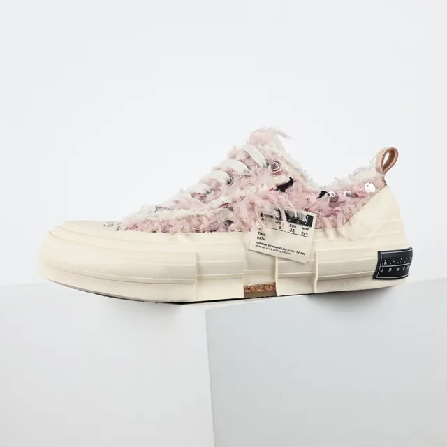 Maison Margiela Beige Rosa Zapatillas Deconstruidas Suaves Textil Estilo De Vida 9