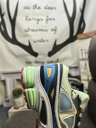 Maison Margiela أسود بيج كعب زائد طبقة شبكية وعليا مصنعة حذاء رياضي سميك 4