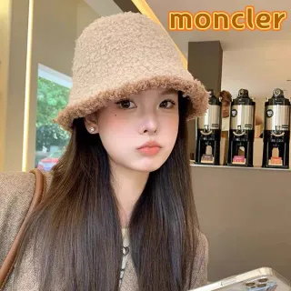 Moncler Fuzzy Beige Bucket Hat