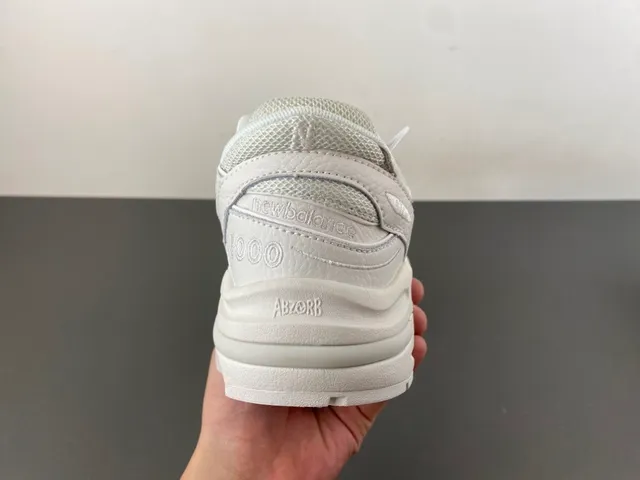 New Balance 1000 Monochromatic White Chunky Sneakers 4