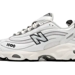 New Balance 1000 व्हाइट ग्रे चंकी स्नीकर