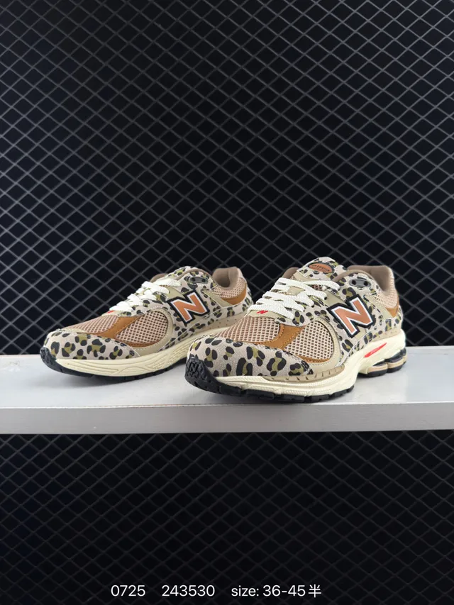New Balance 2002R Leopard Print Chunky Sneakers 4
