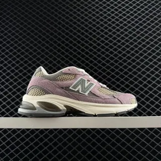 New Balance 2010 Series ধূসর গোলাপি মসজ্জিত চামড়া জালি মোটা স্নিকার