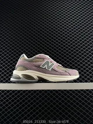 New Balance 2010 Series ধূসর গোলাপি মসজ্জিত চামড়া জালি মোটা স্নিকার 2