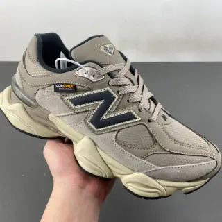 New Balance 9060 米色 黑色 厚底运动鞋