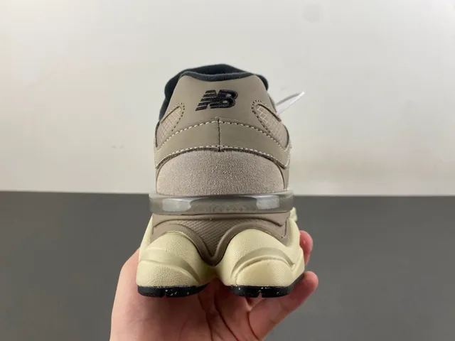 New Balance 9060 Beige Black Chunky Sneakers 4