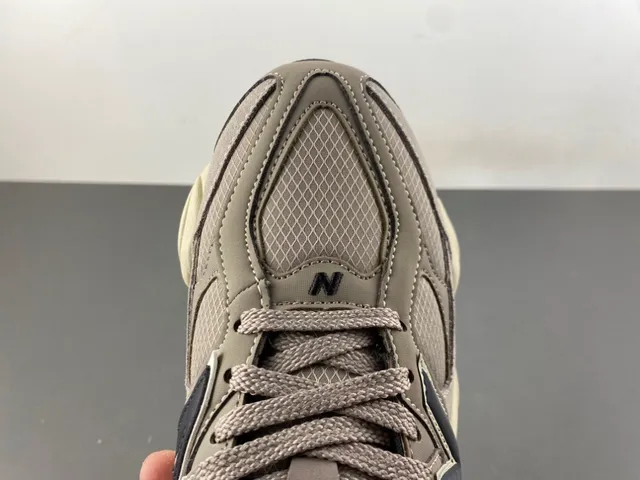 New Balance 9060 Beige Black Chunky Sneakers 5