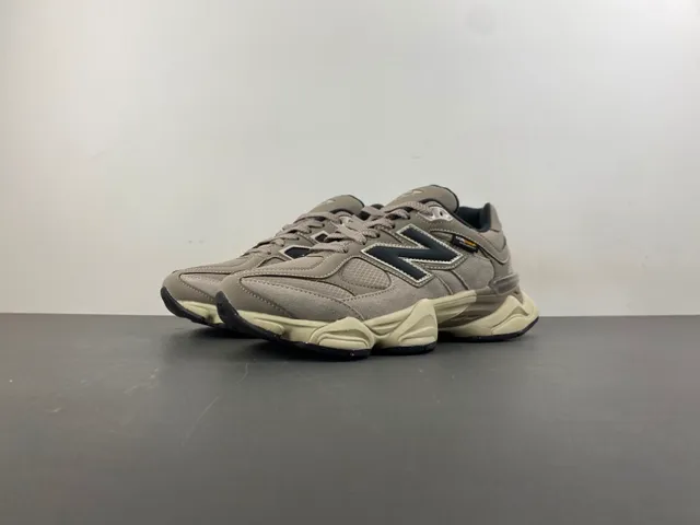 New Balance 9060 Beige Black Chunky Sneakers 10