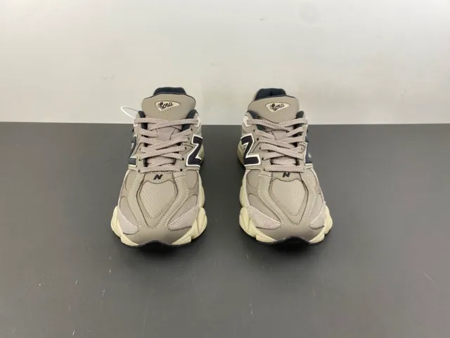 New Balance 9060 Beige Black Chunky Sneakers 11