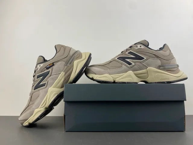 New Balance 9060 Beige Black Chunky Sneakers 14