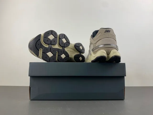 New Balance 9060 Beige Black Chunky Sneakers 16