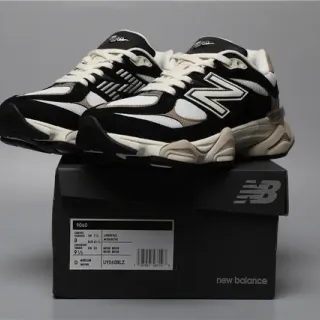 New Balance 9060 preto branco bege tênis chunky
