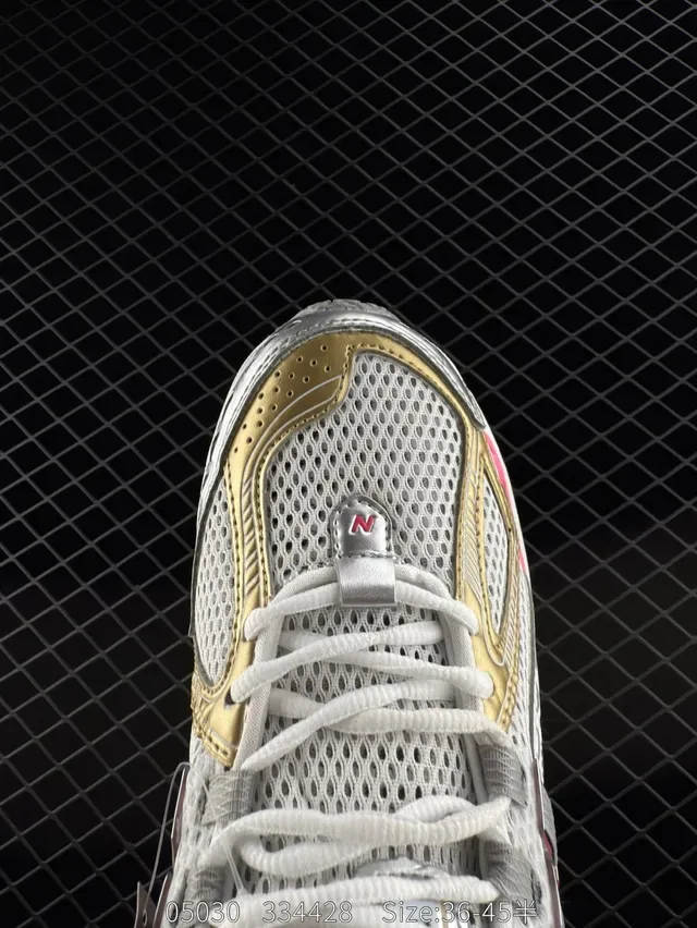 New Balance 9060 White Gold Pink Lifestyle Sneakers 2