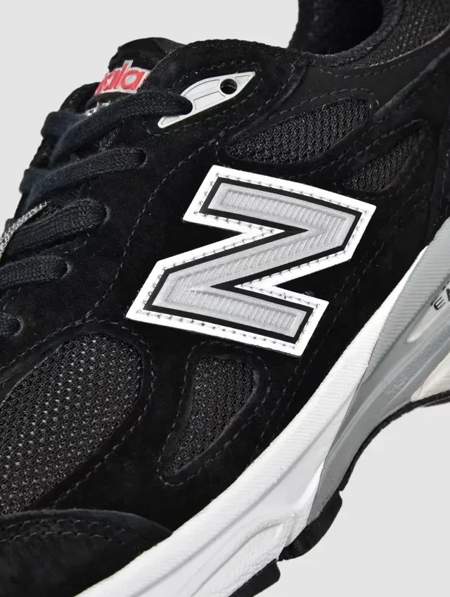 New Balance 990 Noir Blanc Daim et Maille ENCAP Semelle Intermédiaire Sneakers Lifestyle 5