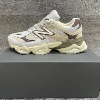 New Balance Semelle beige marron, upper en matériau mixte, sneakers chunky