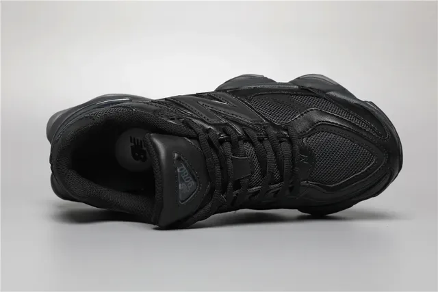 New Balance أسود رمادي أحادي اللون طبقة شبكية وصناعي علوي حذاء رياضي أسلوب حياة 7
