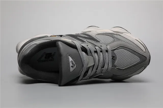 New Balance Cinza Preto Chunky Esculpido Solado Intermediário Camada Malha E Sintético Superior Tênis Lifestyle 7