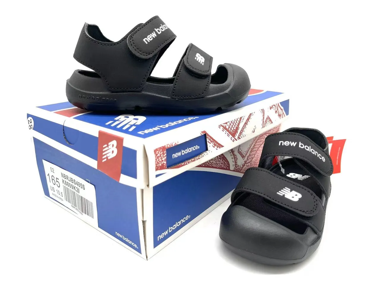 New Balance Niños Correa de dos Velcro dedo cerrado Sandalias Casual 3