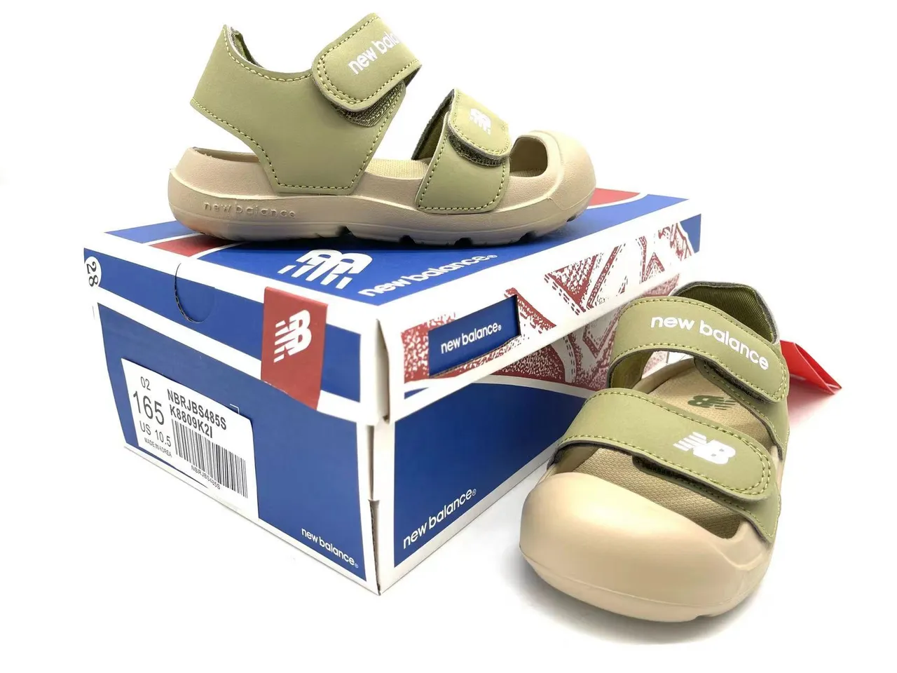 New Balance Niños Correa de dos Velcro dedo cerrado Sandalias Casual 15