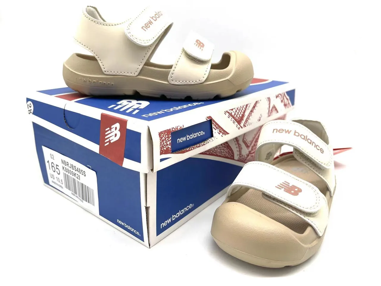 New Balance Niños Correa de dos Velcro dedo cerrado Sandalias Casual 19