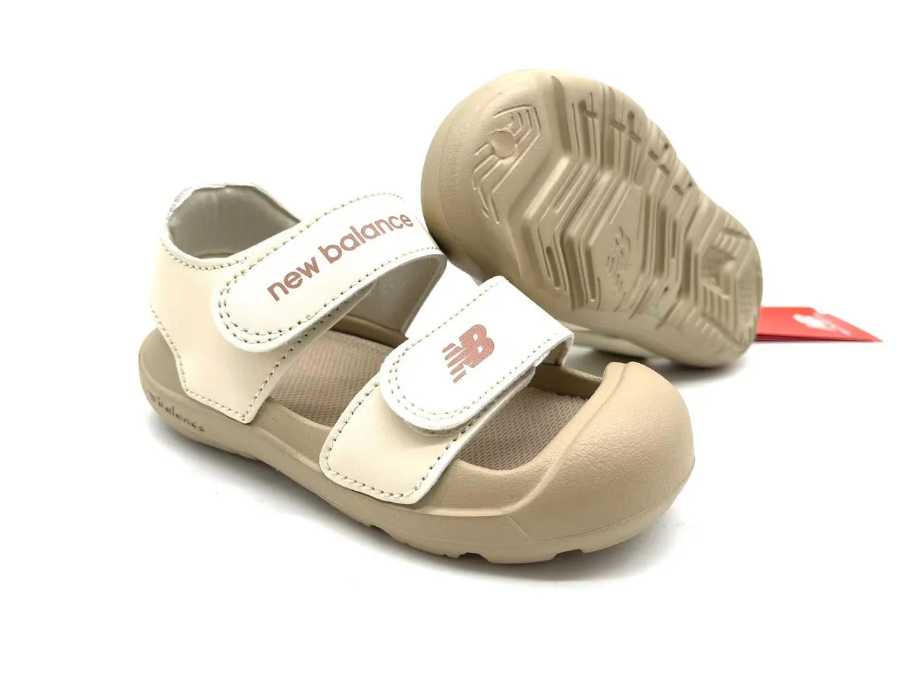 New Balance Niños Correa de dos Velcro dedo cerrado Sandalias Casual 22