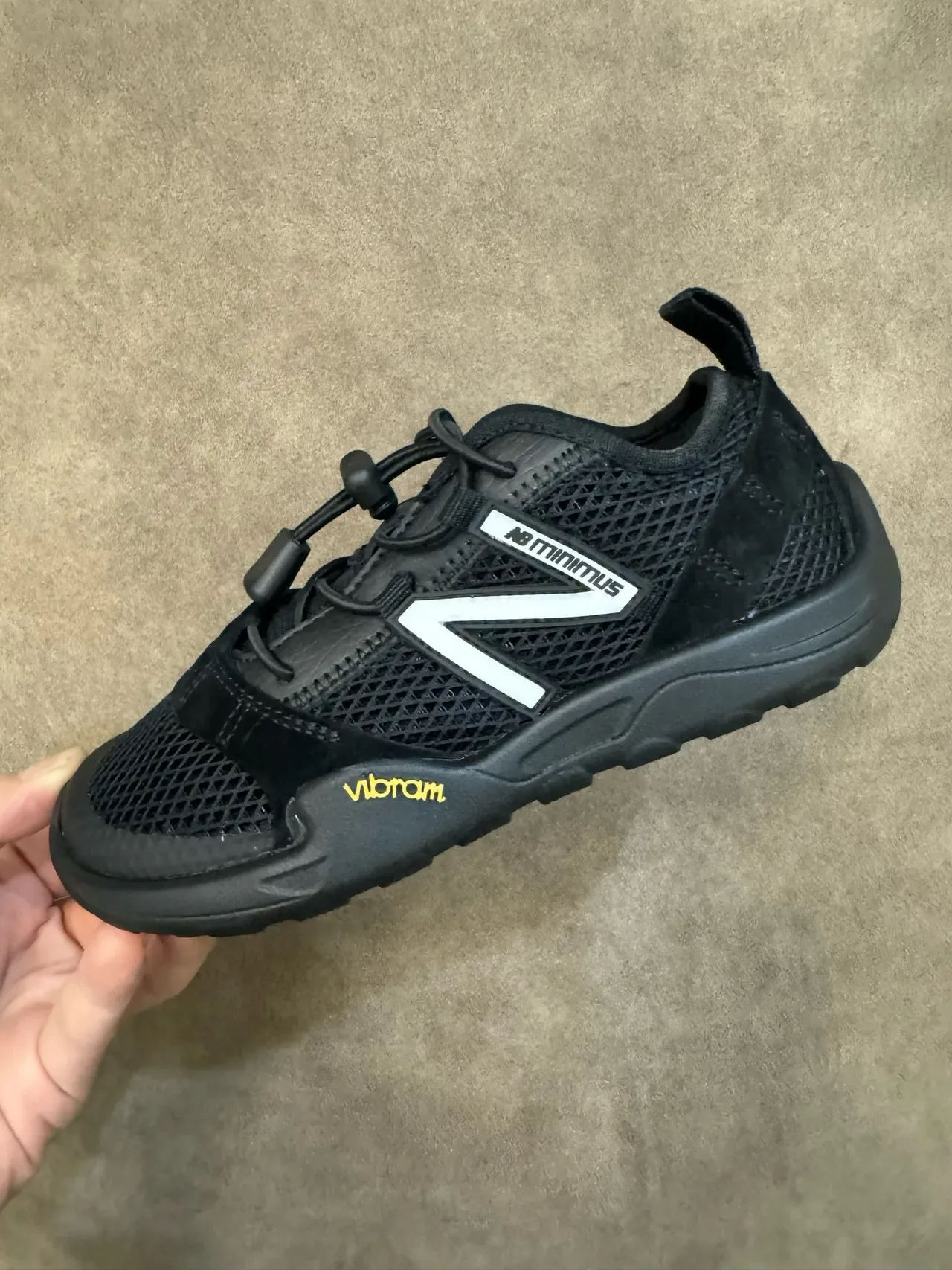 New Balance Minimus Tênis Lifestyle de Malha Preto e Branco 5