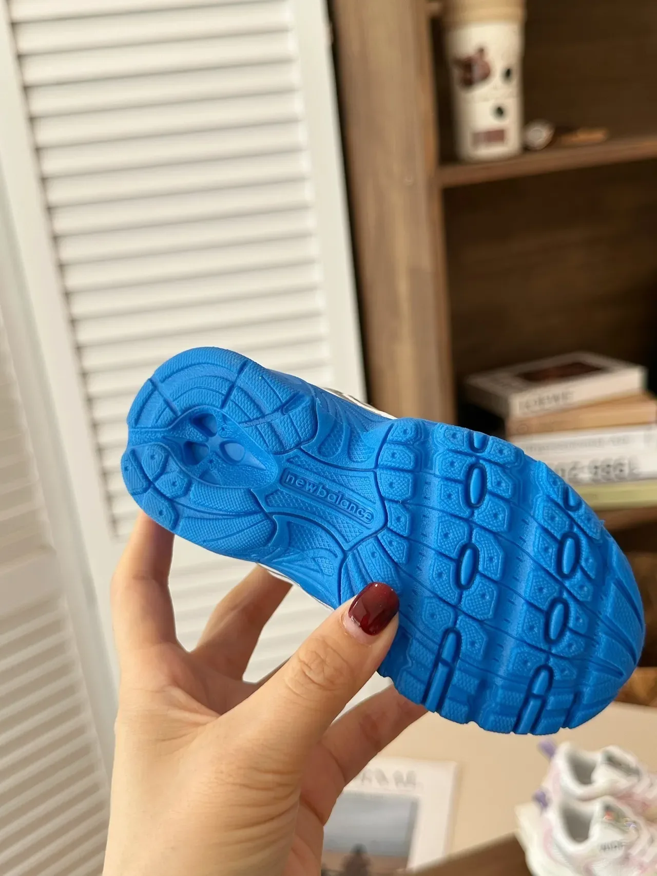 New Balance 粉白厚底中底 网面-合成混合鞋面 生活方式运动鞋 15