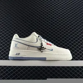 Nike Air Force 1 Louis Vuitton تعاون Off-White أزرق أسلوب حياة سنيكرز