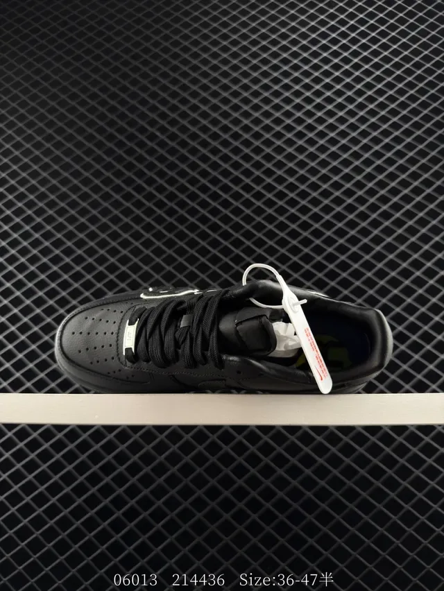 Nike Air Force 1 Monochrome White Embossed AIR Lifestyle Sneakers 3