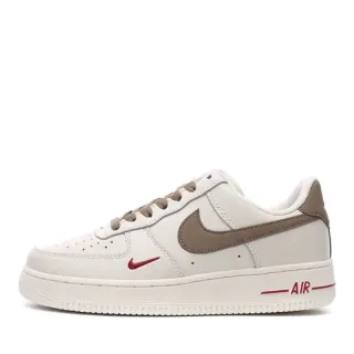 Nike Air Force 1 Off-White Taupe Red حذاء أسلوب الحياة
