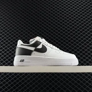 Nike Air Force 1 أحذية رياضية أبيض وأسود للأسلوب الحياة