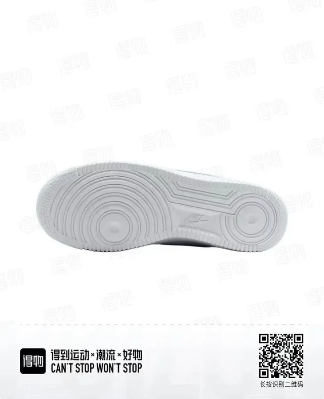 Nike Air Force 1 White Blue Low-Top Perforated Toe Lifestyle Sneakers 6