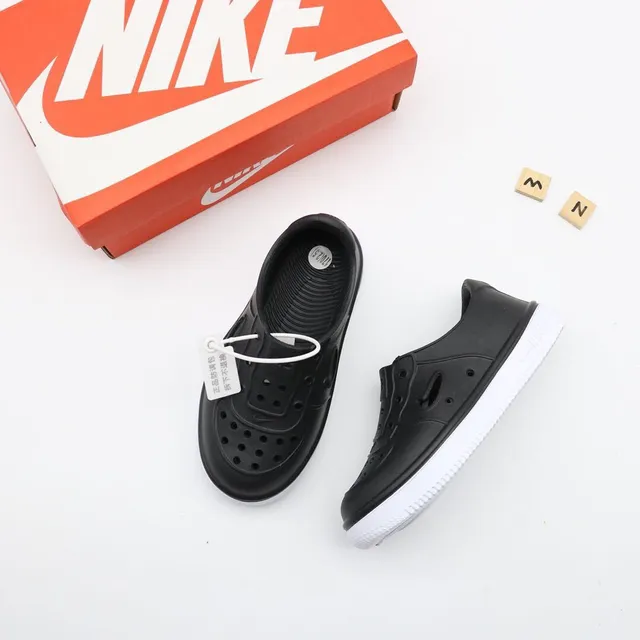 Nike Air Force-Inspired Perforated Slip-On Clogs 19