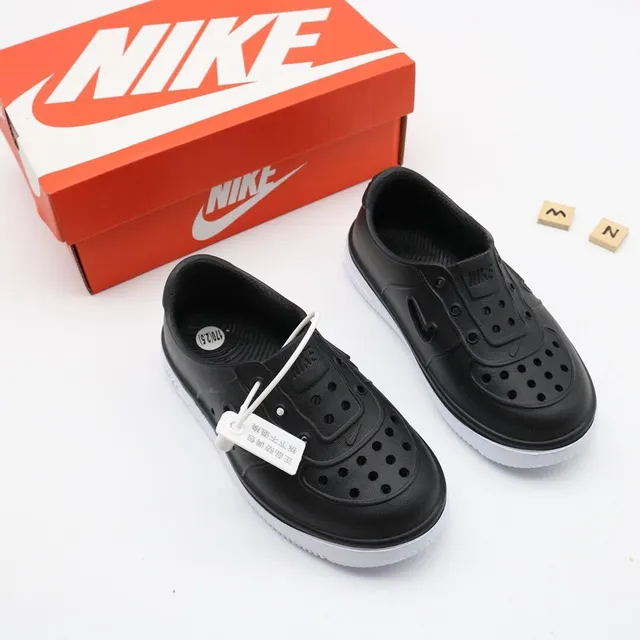Nike Air Force-Inspired Perforated Slip-On Clogs 20